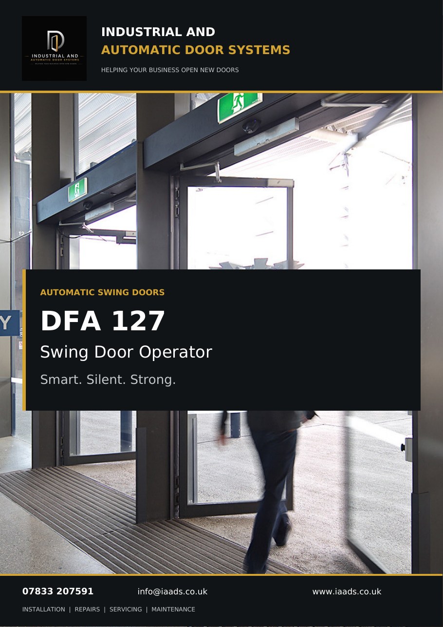 DFA 127 automatic swing door operator brochure cover